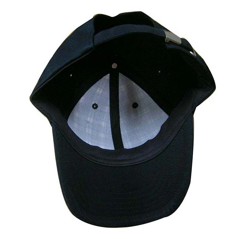 Custom classic 6 panels high quality cotton checked fabric sports caps and hats with self fabric strap metal buckle adjuster