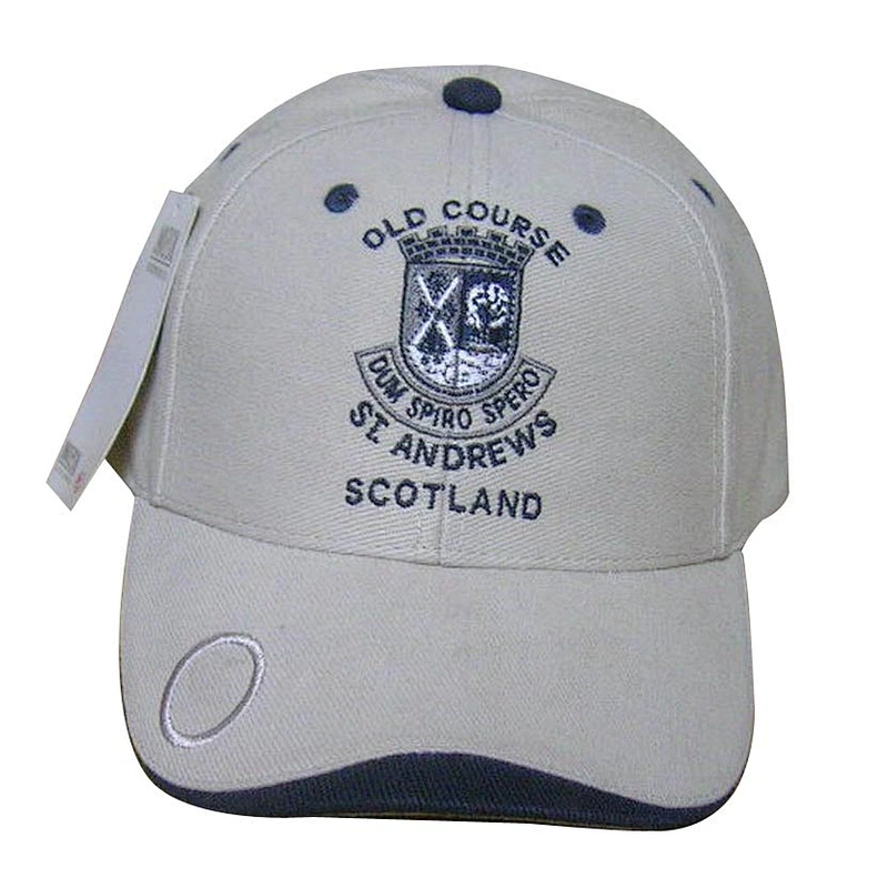 Fashion cheap ball marker sport caps with flat embroidery