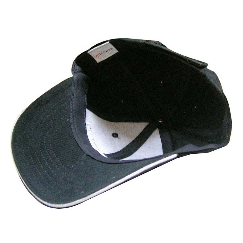 6 panel simple embroidery custom logo black color sports caps