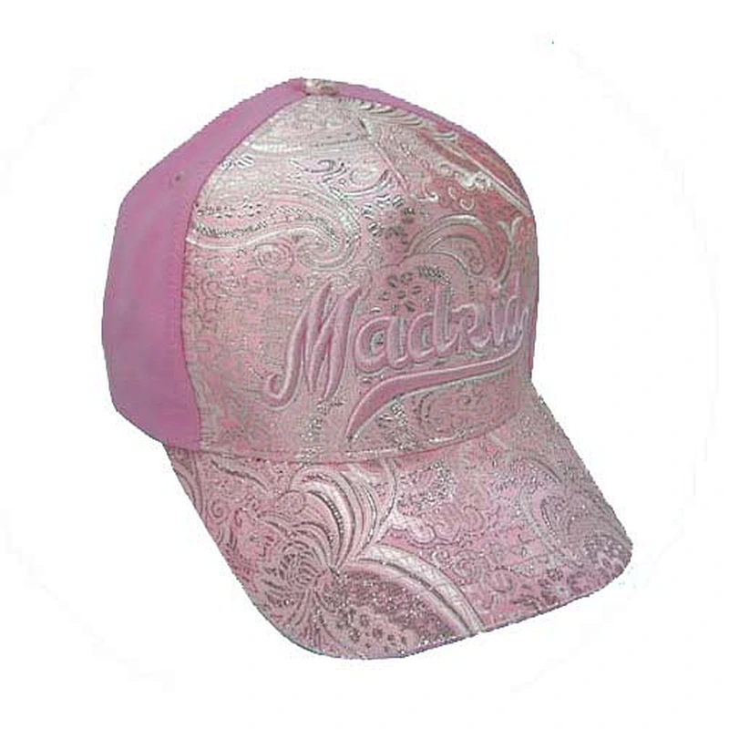 flower design 5-panel high quality caps