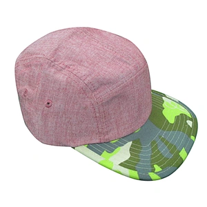 blank print brim 5 panel cap cheap wholesale