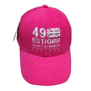 lovely pink color kids caps with embroidery for lovely girls