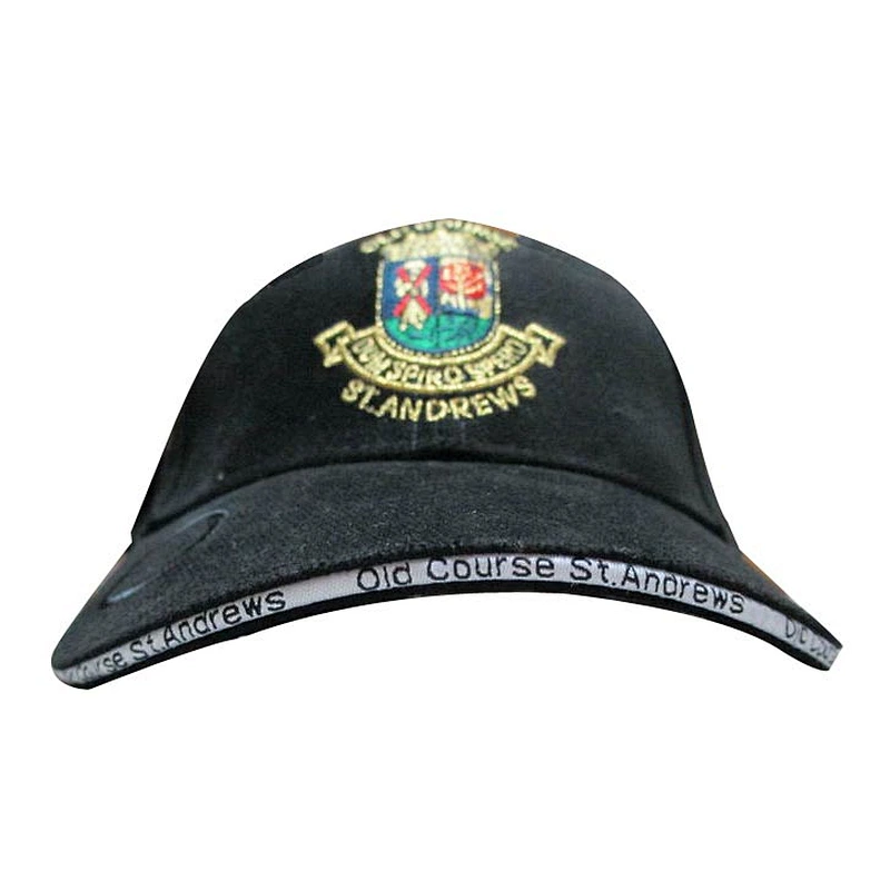 black color cotton twill ball marker sports cap