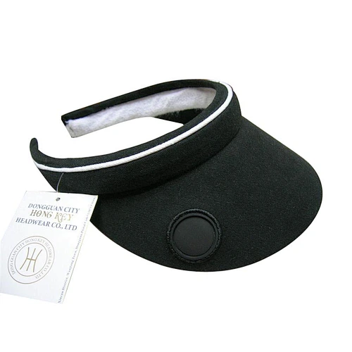 plain visor hat with ball marker on upper visor
