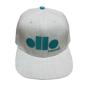 Custom design logo flat embroidery snapback caps