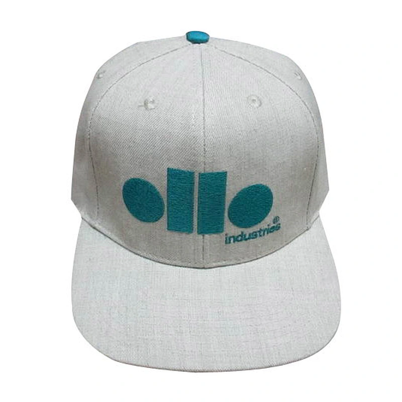 Custom design logo flat embroidery snapback caps