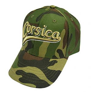 Fashion 6 panel camouflage cap with embroidery