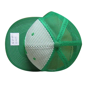 mesh flat brim baseball cap