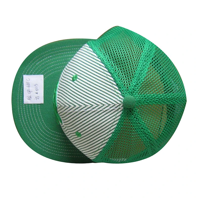 mesh flat brim baseball cap