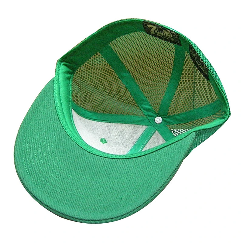 mesh flat brim baseball cap