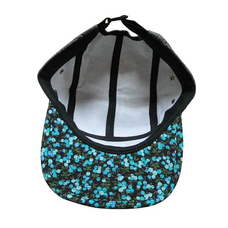 Flat Brim 5 Panel Cap