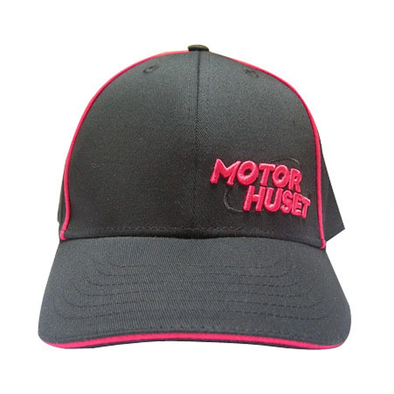 fitted baseball hat with piping