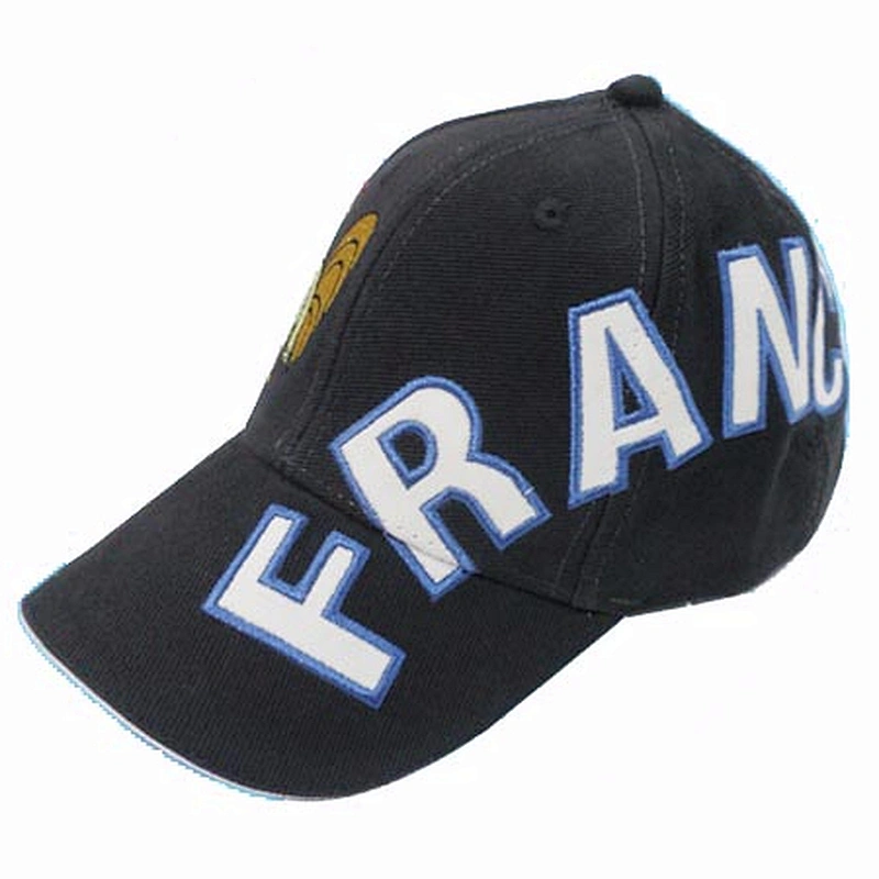 applique embroidery country flag sports caps and hats