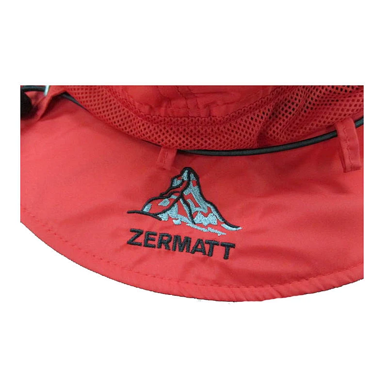 polyester bucket hat with mesh