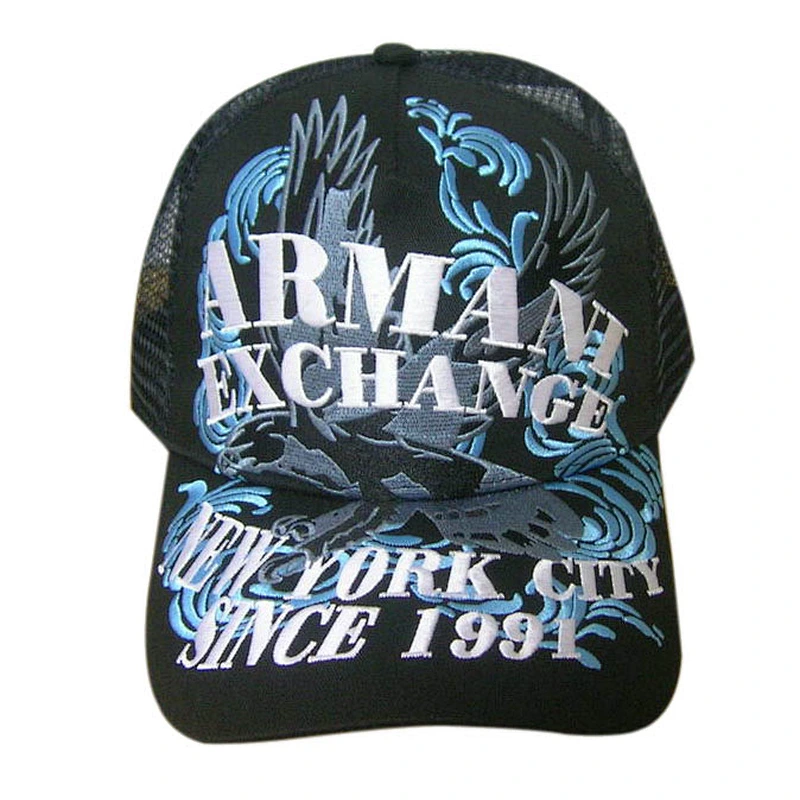 Fashion 6 panel snapback trucker mesh hats with embroidery