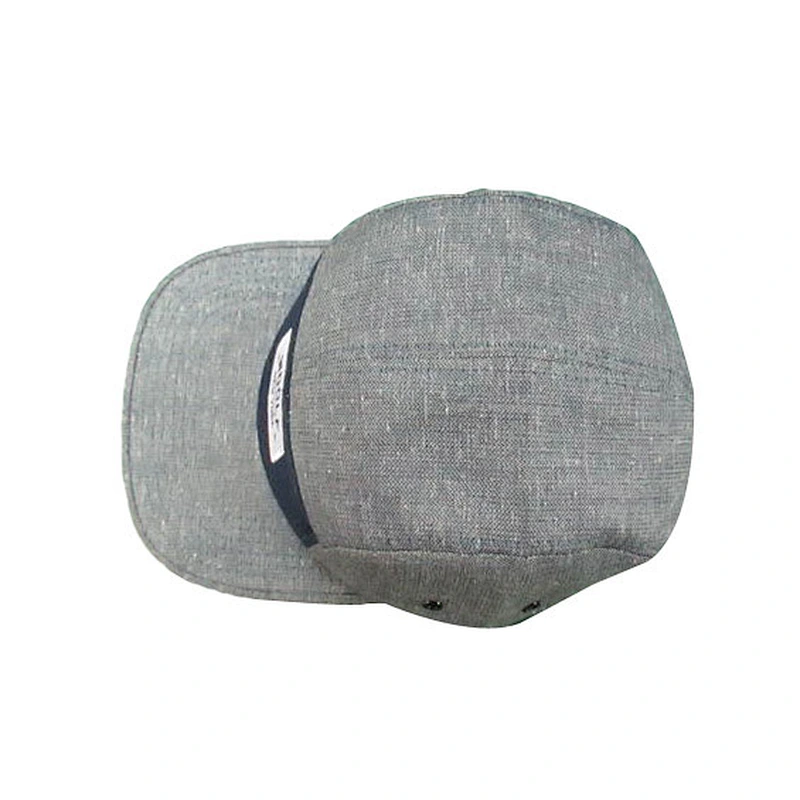 5 panel hat with soft mesh on front