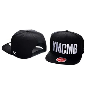 ymcmb two-tone 6 panel raised embroidery custom snapback hats
