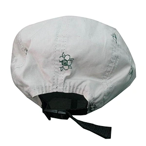 wholesale blacnk 5 panel camp hat with woven patch