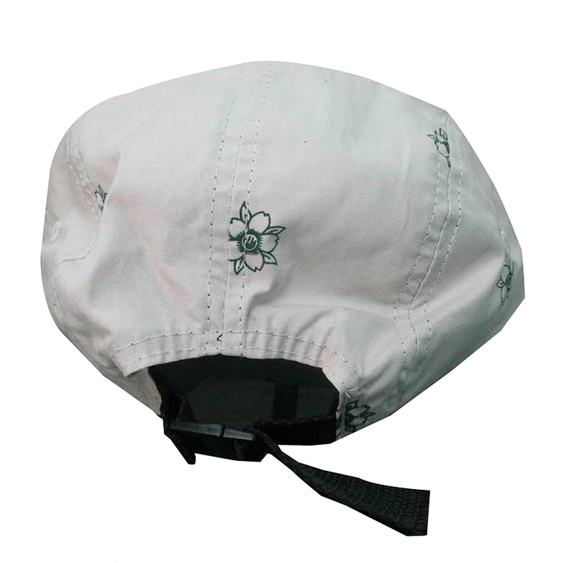 wholesale blacnk 5 panel camp hat with woven patch