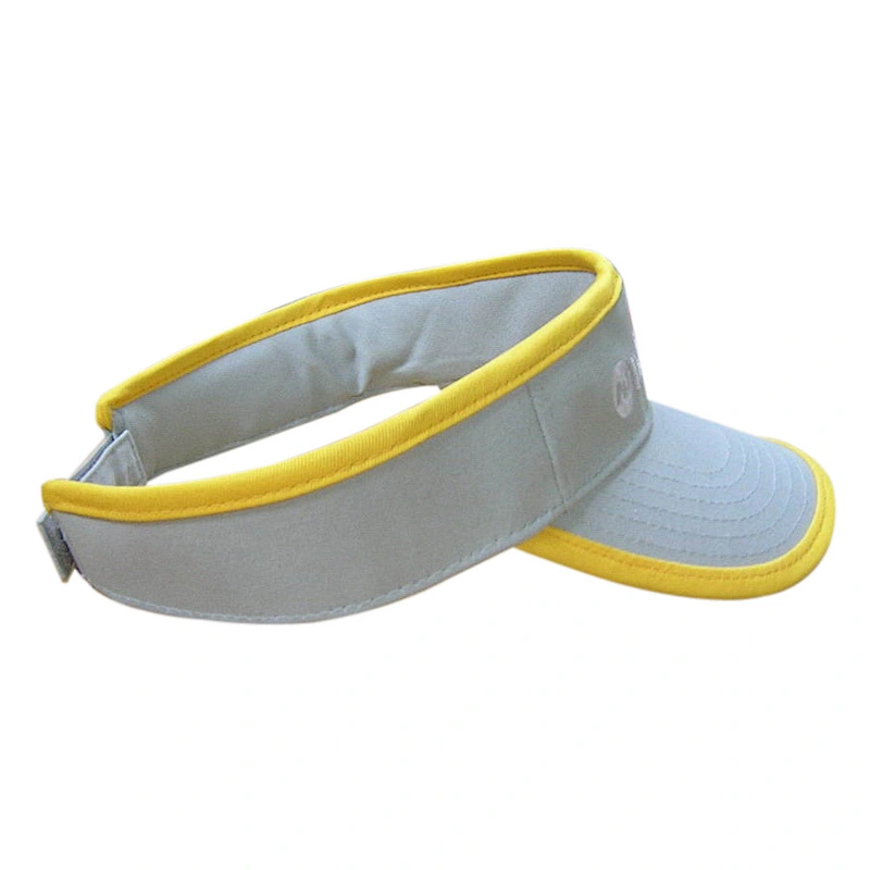 High quality 100% cotton sunvisor hat with contrast binding