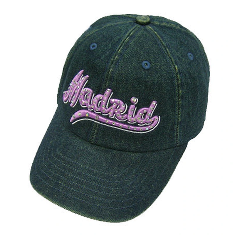 fashion 6 panel running caps with embroidery