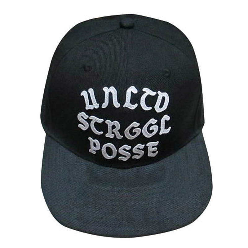Applique embroidery snapback hat