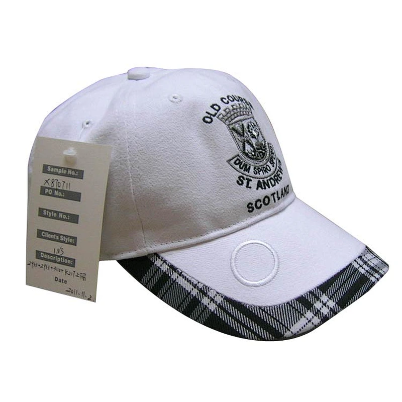 wholesale cheap cotton twill customized 6 panel sport cap with embroidery