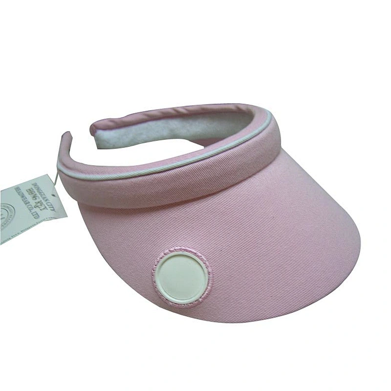 plain visor hat with ball marker on upper visor