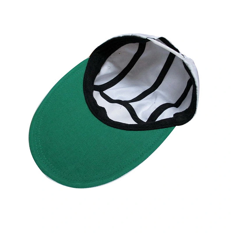 blank different colors 5 panel camp cap with big and width visor