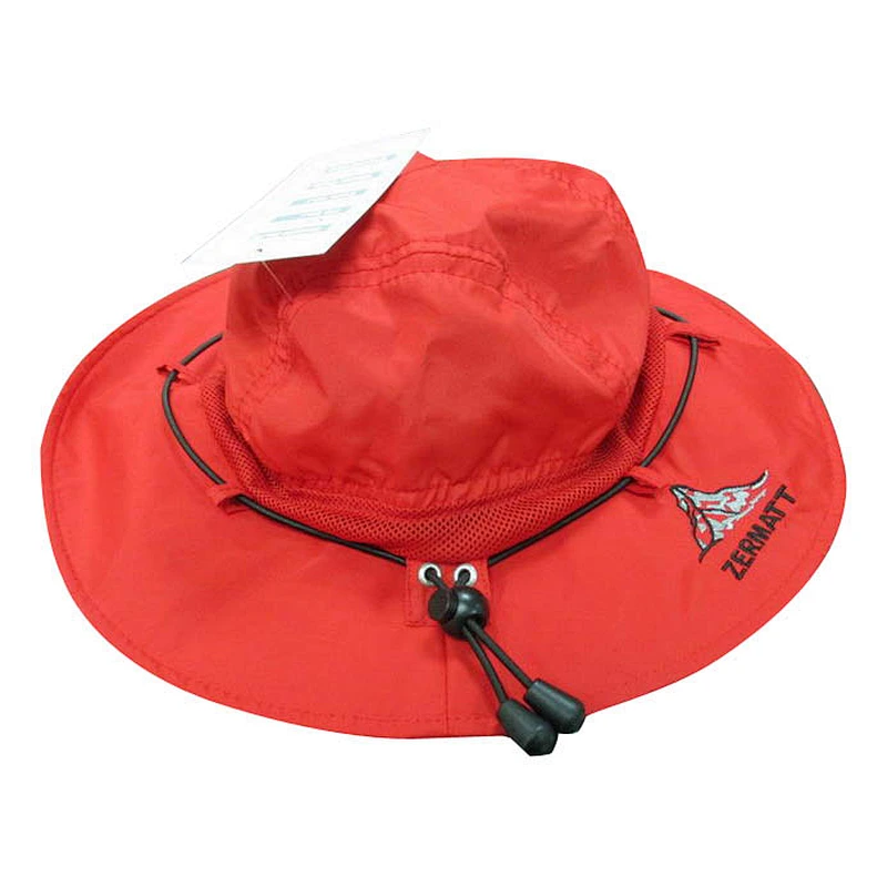 polyester bucket hat with mesh