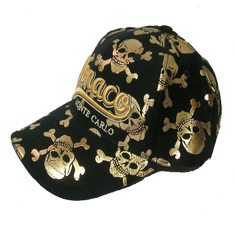 6 panel sports caps with flat embroidery