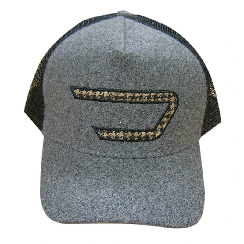nylon 5 panel mesh hat