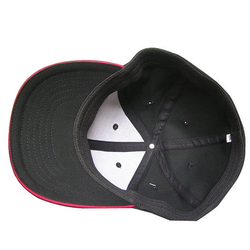 fitted baseball hat with piping