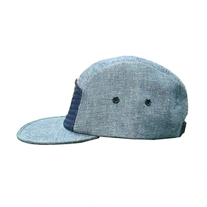 5 panel hat with soft mesh on front