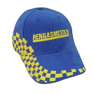 Fashion 6 panel racing sport cap with embroidery for promotional