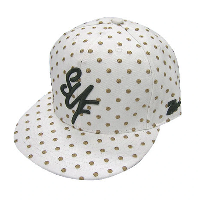 3D embroidery flat brim baseball caps