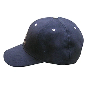6 panel shape flat embroidery custom logo black color sports caps