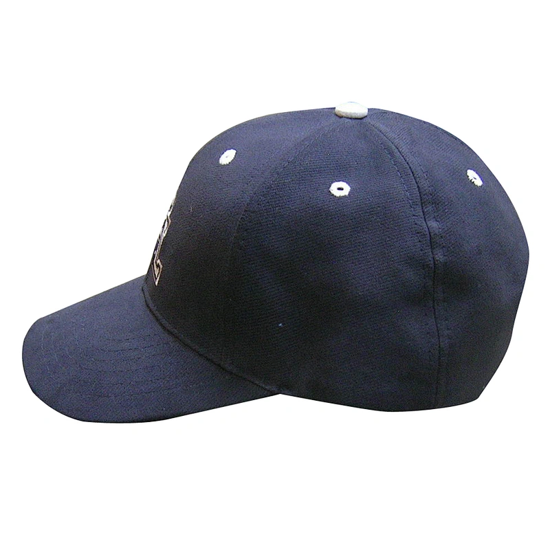 6 panel shape flat embroidery custom logo black color sports caps