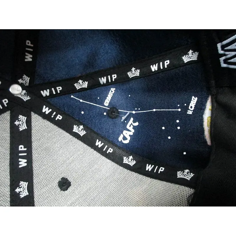 gradient front 3D embroidery snapback hat constellation diagram printing flat cap