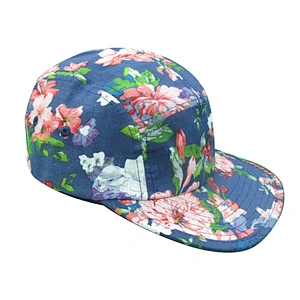 floral 5 panel camp hat