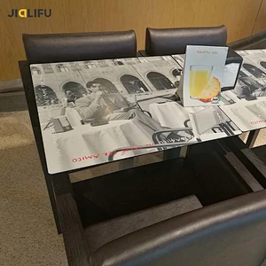Custom pattern restaurant compact hpl table