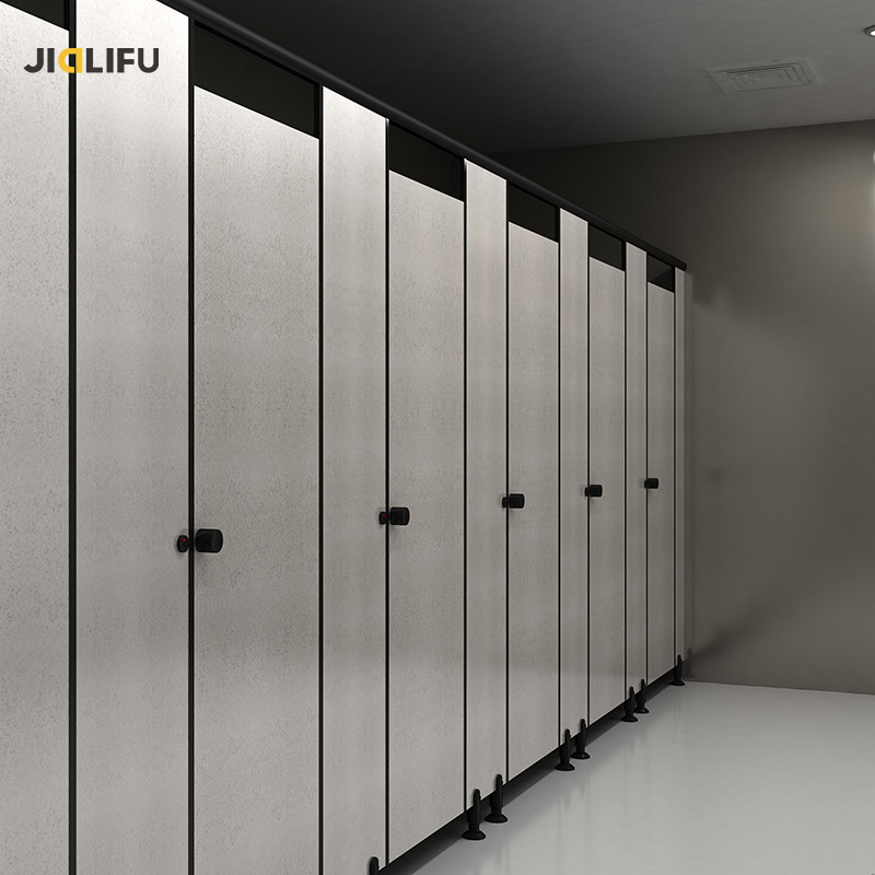 Head rail braced commercial phenolic toilet cubicles partitions