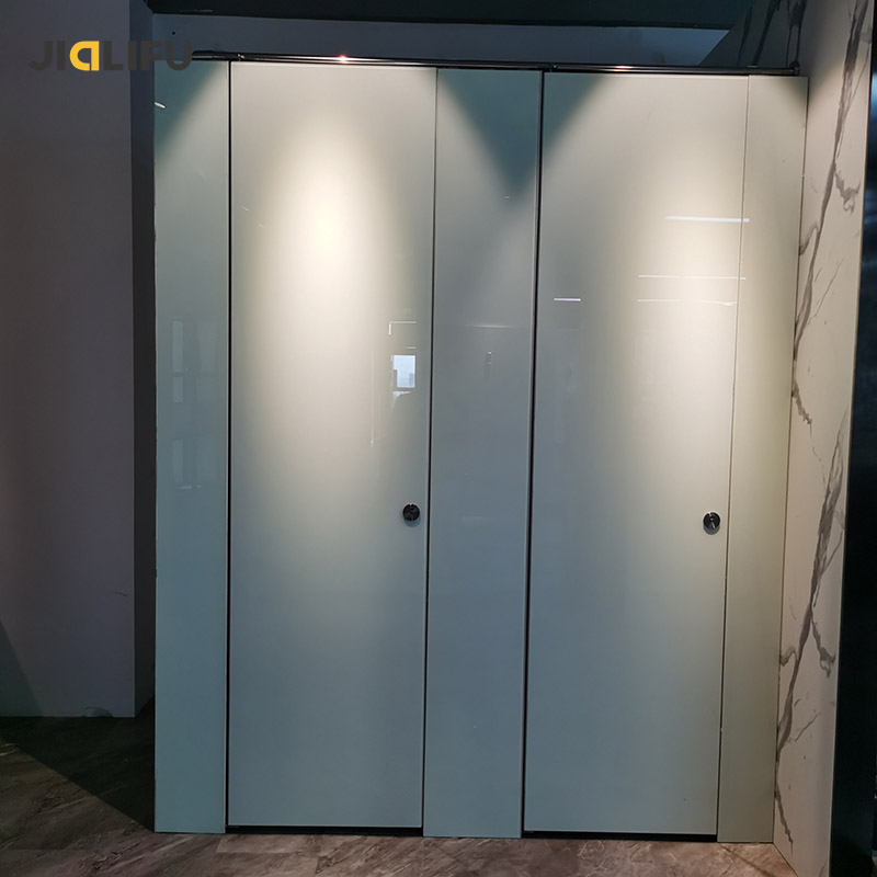 Hospital glass toilet partition,glass composite toilet partition for school