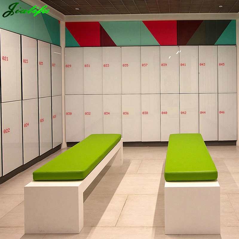 Waterproof HPL swimming pool changing room locker used