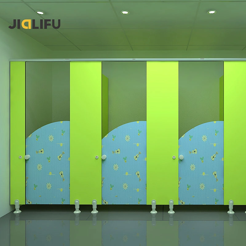 Jialifu ISO Certificate colorful toilet cubicle for nursery shcools