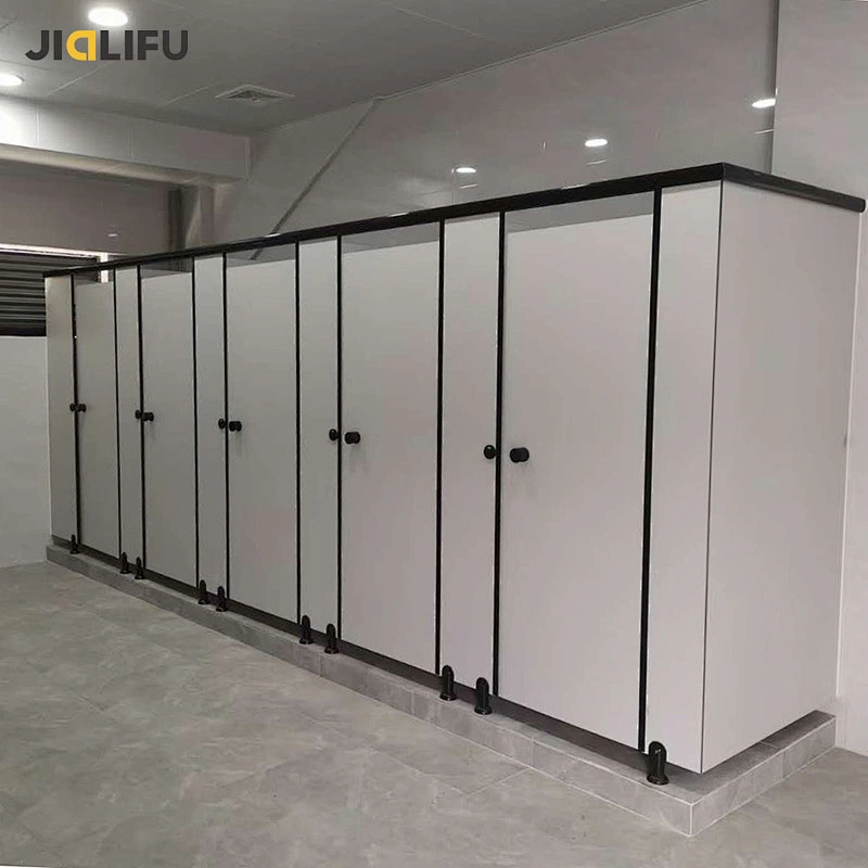 Jialifu modern design waterproof solid phenolic bath room stall divider
