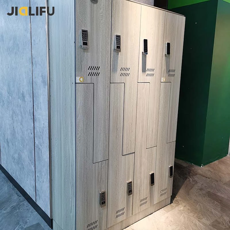 HPL locker z shape,compact laminate sheet digital lock locker