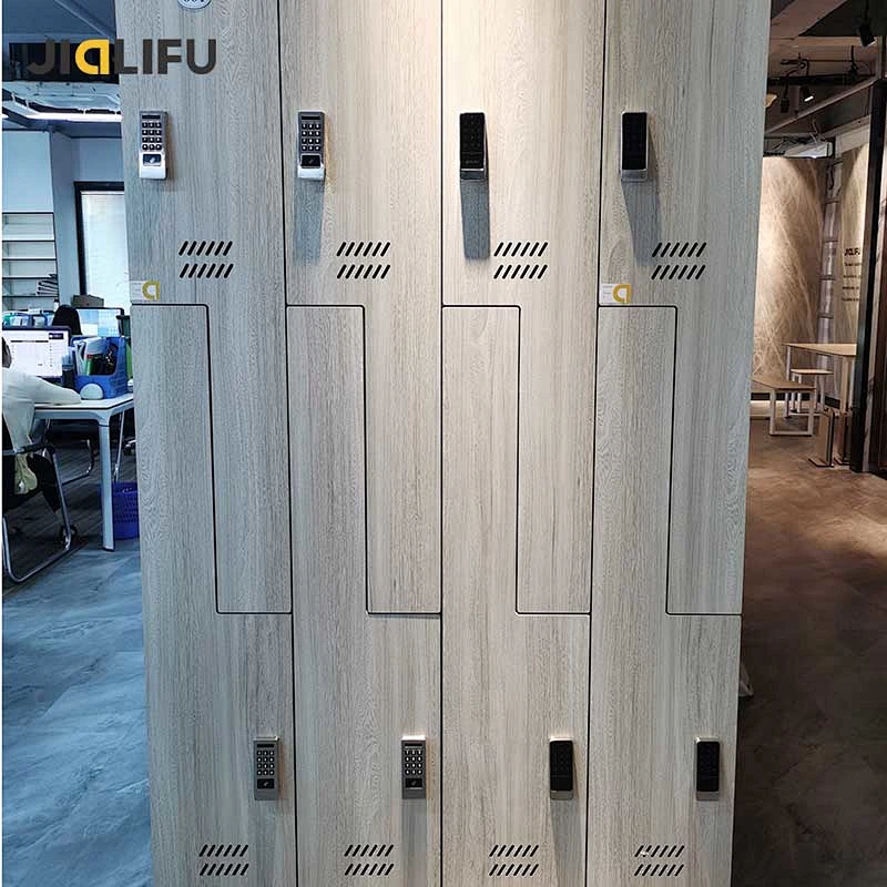 HPL locker z shape,compact laminate sheet digital lock locker