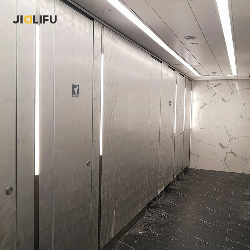 Airport toilet partition hpl honeycomb toilet cubicle