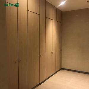 Wood compact laminate honeycomb public toilet cubicle partition